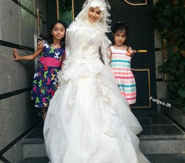 عکس الناز حبیبی لباس عروس
