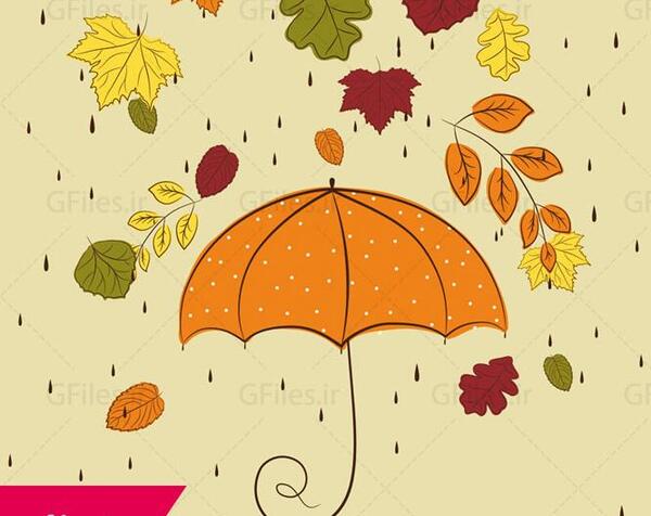 عکس برگ پاییزی نقاشی