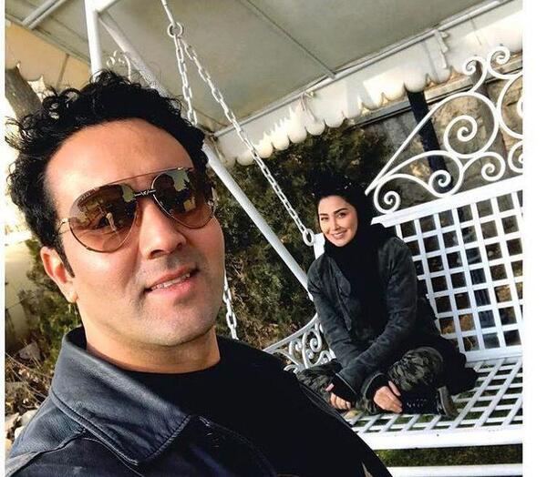 عکس پوریا پورسرخ با سحر قریشی