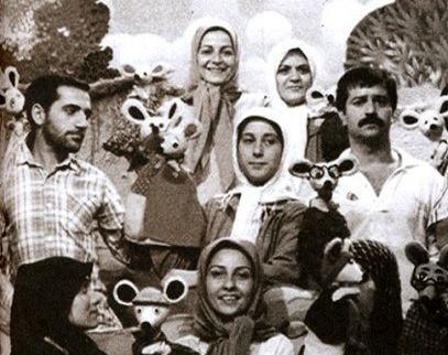 عکس پشت صحنه عروسک گردانی