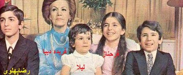 عکسهای رضا شاه با خانواده