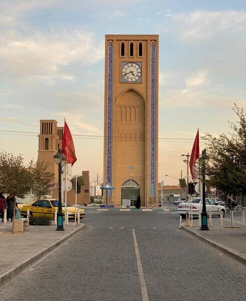 عکس ساعت یزد