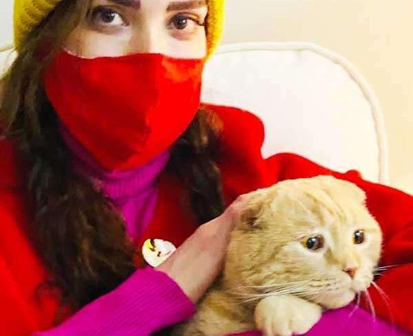 عکس گربه بهنوش طباطبایی