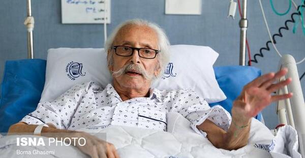 عکسهای جمشید مشایخی در بیمارستان