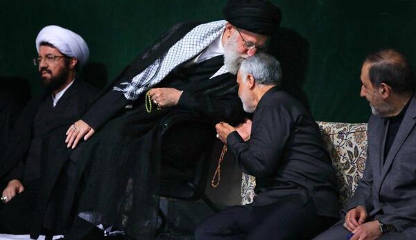 عکس سردار سلیمانی با رهبر