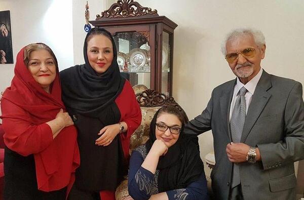 عکس بهنوش بختیاری و خانوادش