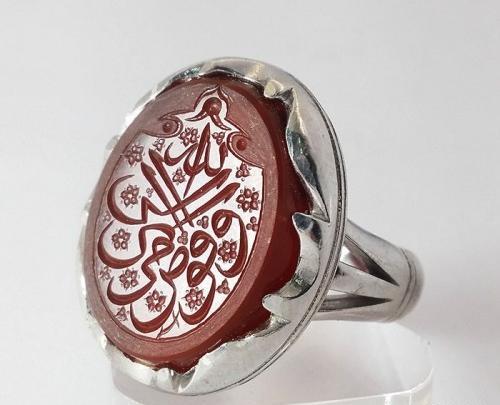 عکس انگشتر مردانه عقیق