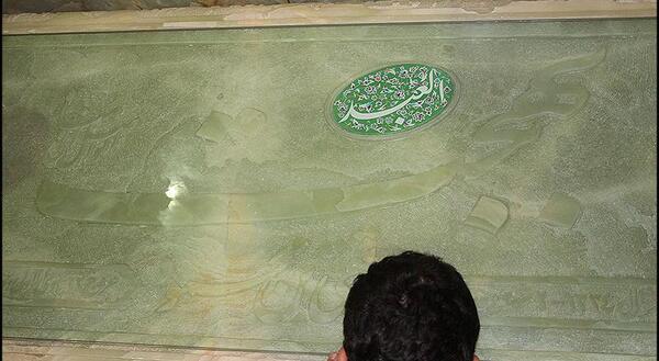 عکس تصاویر سنگ قبر آیت الله بهجت