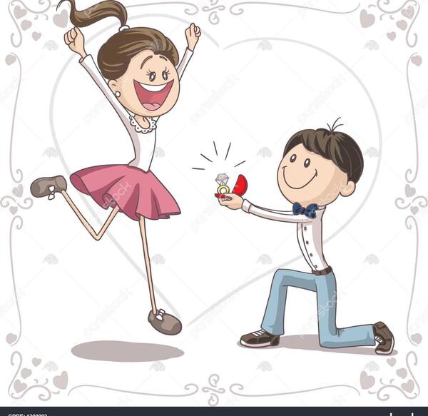عکس کارتونی حلقه ازدواج