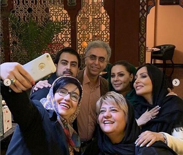 عکس پرستو صالحی با شهرام شب پره