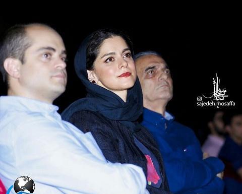 عکس غزل شاکری و پدرش