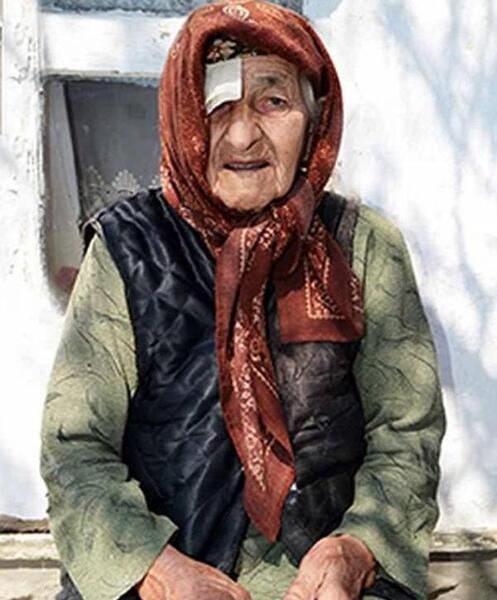 عکس وحشتناک پیرزن