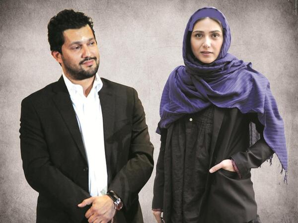 عکس حامد بهداد با باران کوثری