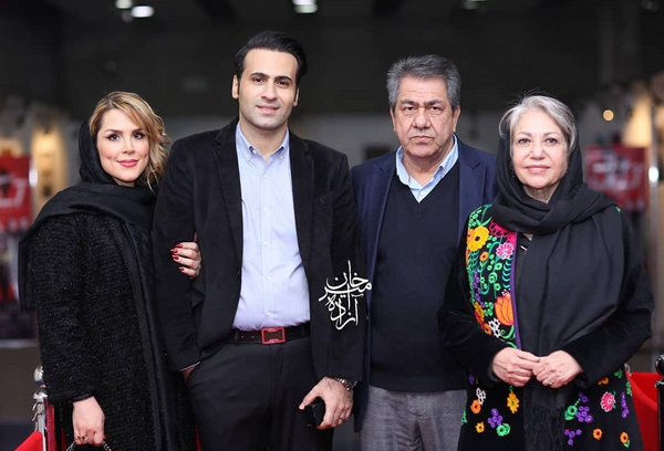 عکس باران کوثری با پدرش