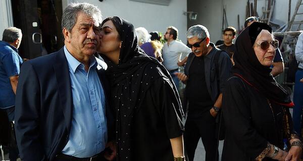 عکس باران کوثری با پدرش