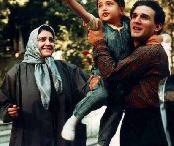 عکس باران کوثری با پدرش