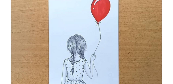 عکس نقاشی دخترانه از پشت سر