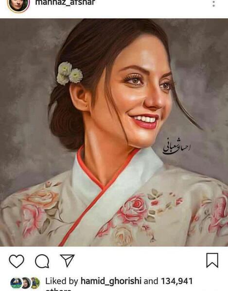 عکس نقاشی دختر بی حجاب