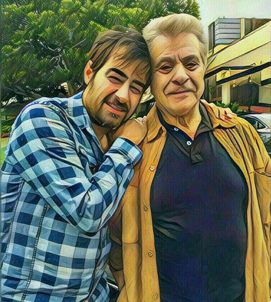 عکس شهاب حسینی با بهروز وثوقی