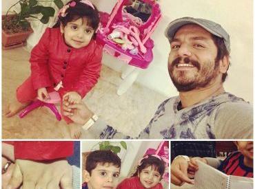 عکس عباس غزالی و برادرزاده اش