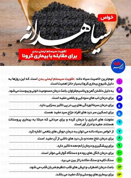 عکس فواید سیاه دانه