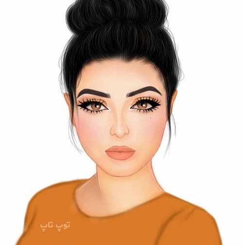 عکس نقاشی دخترونه توپ تاپ