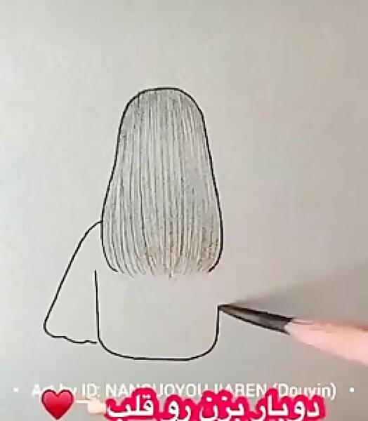 عکس نقاشی دخترانه فانتزی ساده