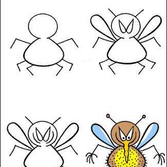 عکس پشه نقاشی