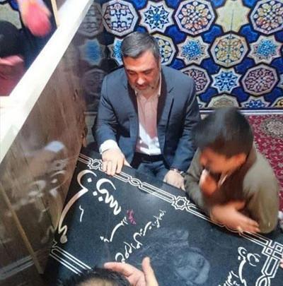 عکس سنگ قبر شهید حججی