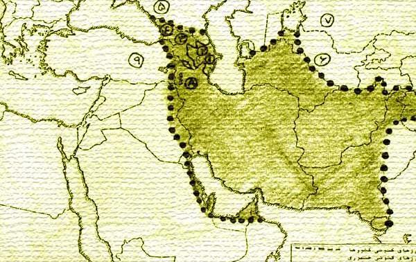 عکس نقشه ایران در زمان نادر شاه افشار