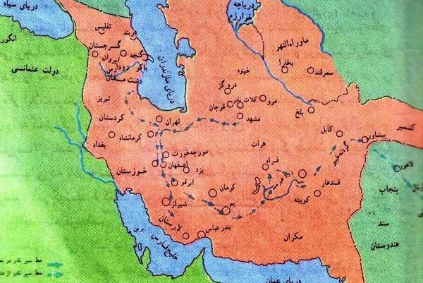 عکس نقشه ایران در زمان نادر شاه افشار