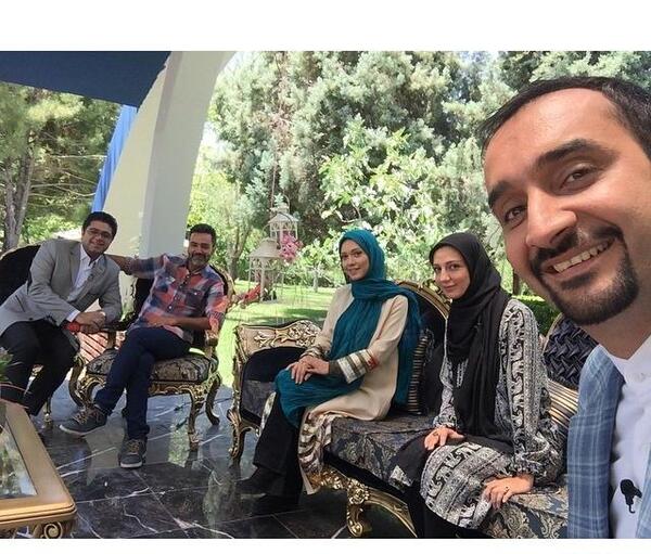 عکس احسان کرمی و حدیث میر امینی
