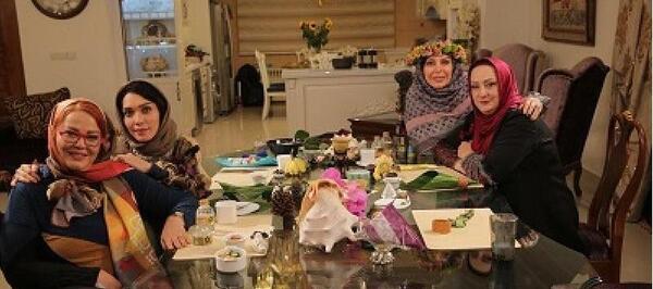 عکس شهرزاد کمال زاده در شام ایرانی