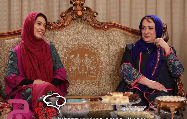 عکس شهرزاد کمال زاده در شام ایرانی