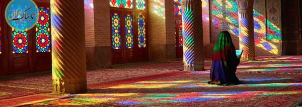 عکس دختر چادری در مسجد