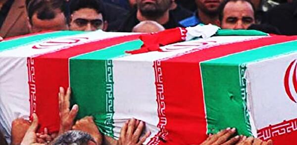 عکس شهید فخری زاده در تابوت