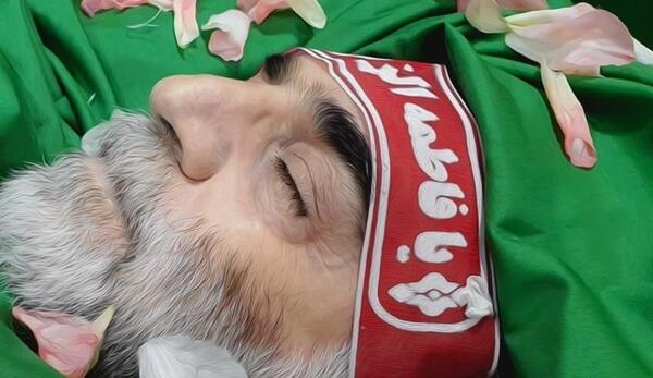 عکس شهید فخری زاده در تابوت