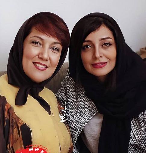 عکس ساره بیات در کنار پدرش