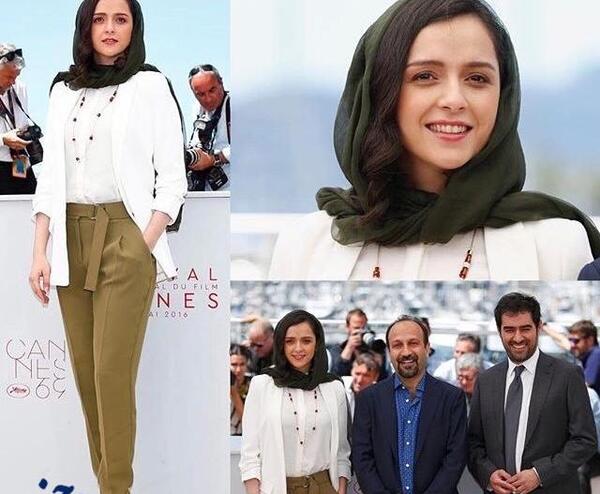 عکس ترانه علیدوستی در جشنواره کن