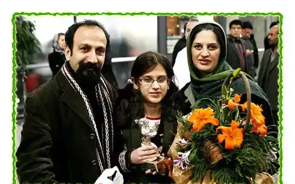 عکس سارینا فرهادی و پدرش