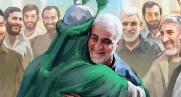 عکس حاج قاسم سلیمانی در کربلا