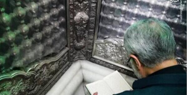 عکس حاج قاسم سلیمانی در کربلا