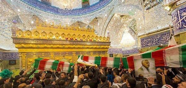 عکس حاج قاسم سلیمانی در کربلا