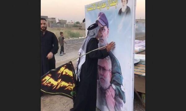 عکس حاج قاسم در پیاده روی اربعین