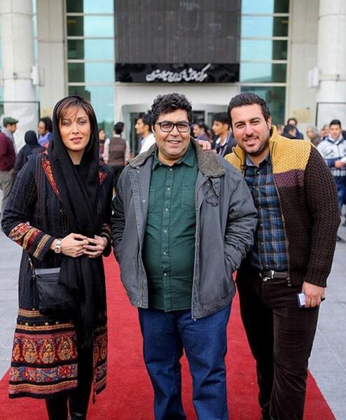 عکس فرهاد اصلانی وهمسرش وفرزندانش