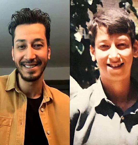 عکس بهرام افشاری برای نقاشی