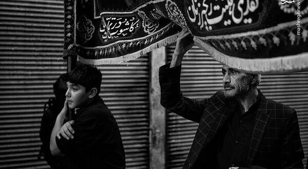 عکس سیاه سفید امام حسین