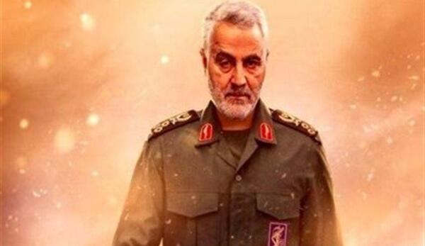 عکس حاج قاسم سلیمانی پشت سر ابوبکر بغدادی