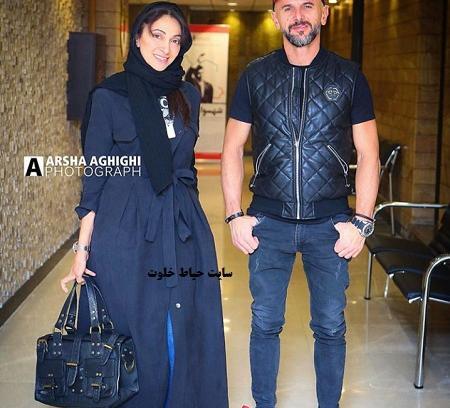 عکس امین حیایی با نیلوفر خوش خلق