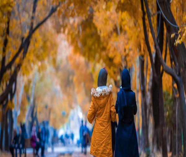 عکس پروفایل قدم زدن در پاییز